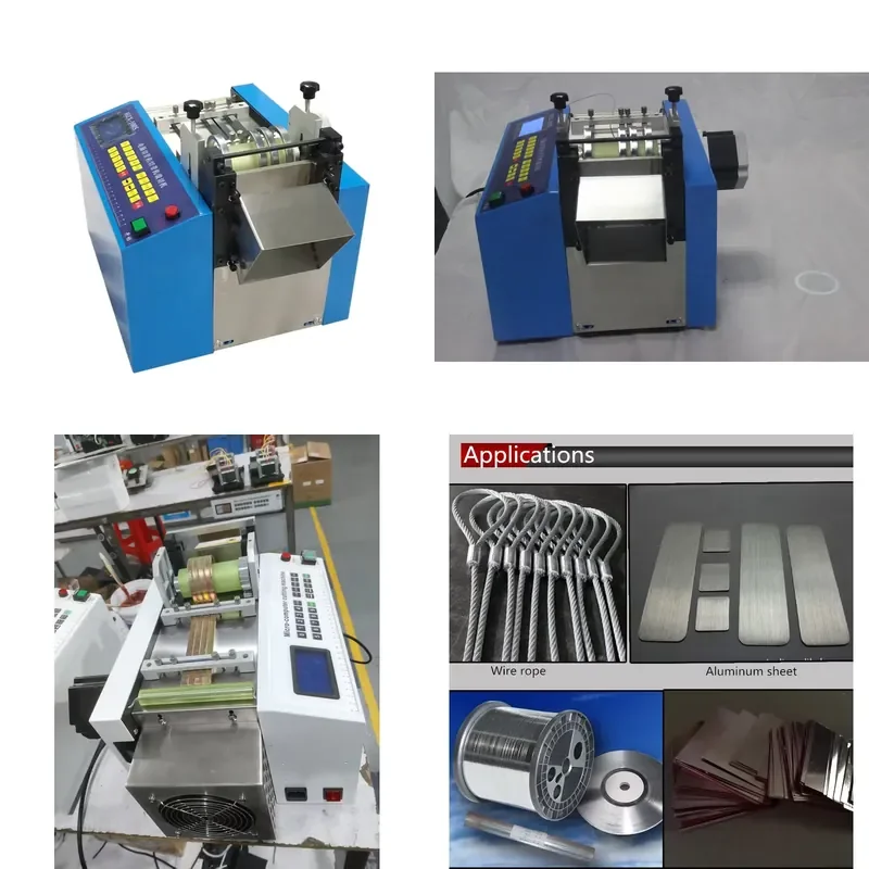 1000W HZX-100S 5mm OD Automatic Wire Rope Cutting Machine for Stainless Steel Copper Aluminum Materials