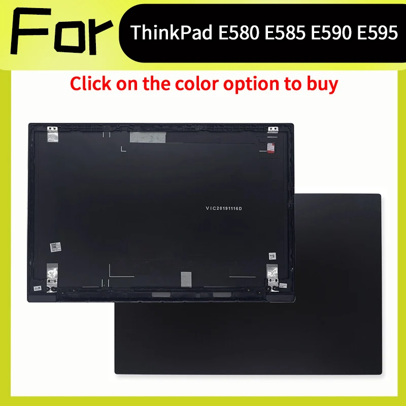 

Black New AM167000800 For ThinkPad E580 E585 E590 E595 LCD Cover Rear Lid Back Cover Top Case A Cover
