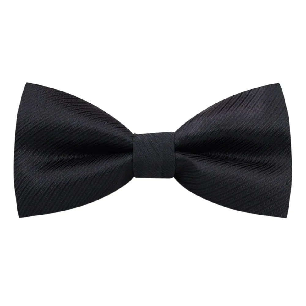 

Portable Memorial Black Bowknot Brooch Queen Mother Polyester Collar Pretied Necktie Clip Black Bowknot Bowtie