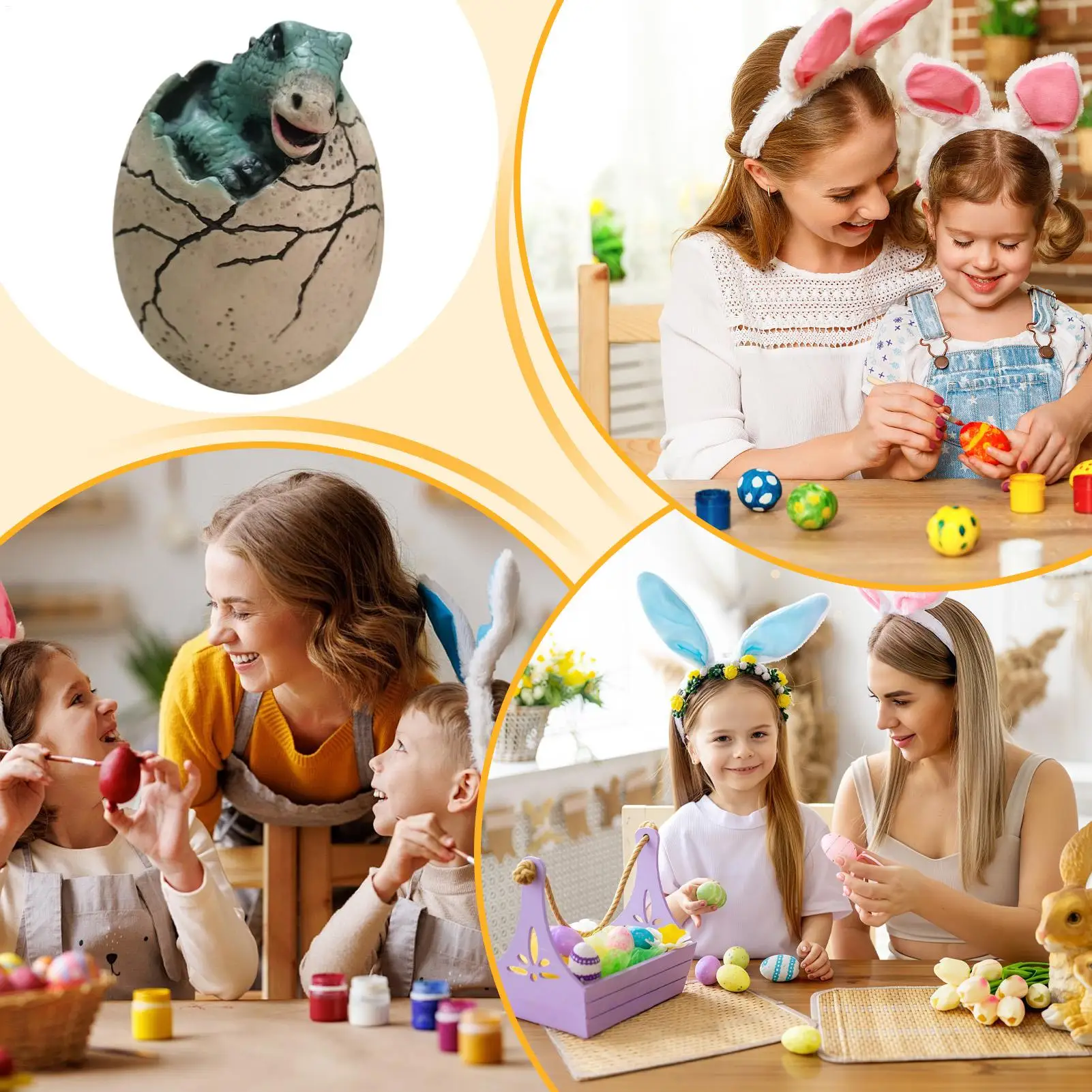 

Яйцо, игрушки динозавров, фигурки ручной работы, пасхальное инкубационное яйцо динозавра для взрослых, детей, девочек, дома, пасхальной вечеринки в помещении