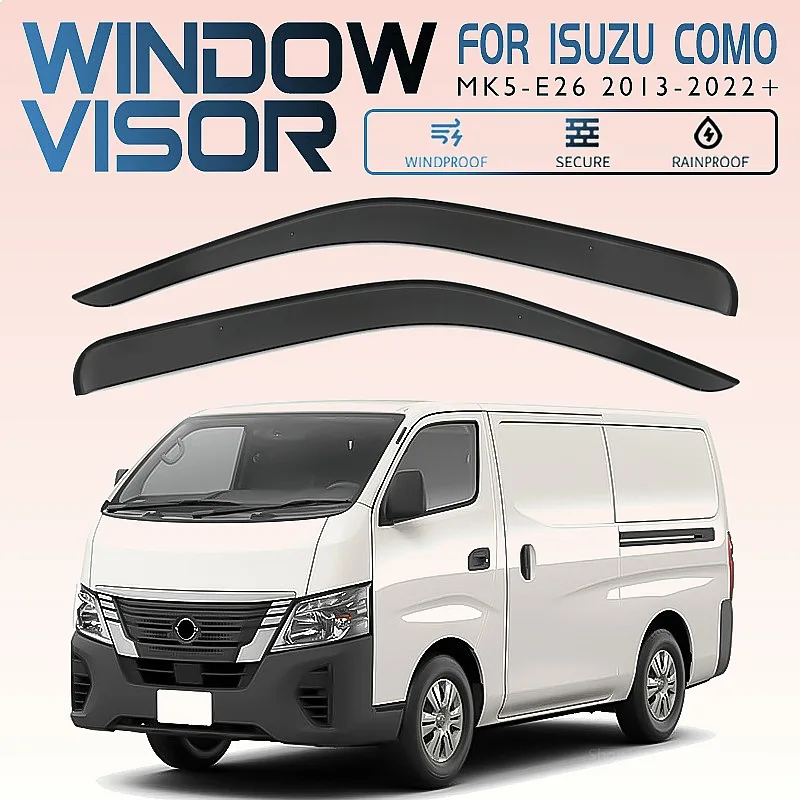 

For ISUZU D-Max 2013-2022 Car Window Visor Rain Sun Shade Side Deflector Awning Auto Accessories Styling