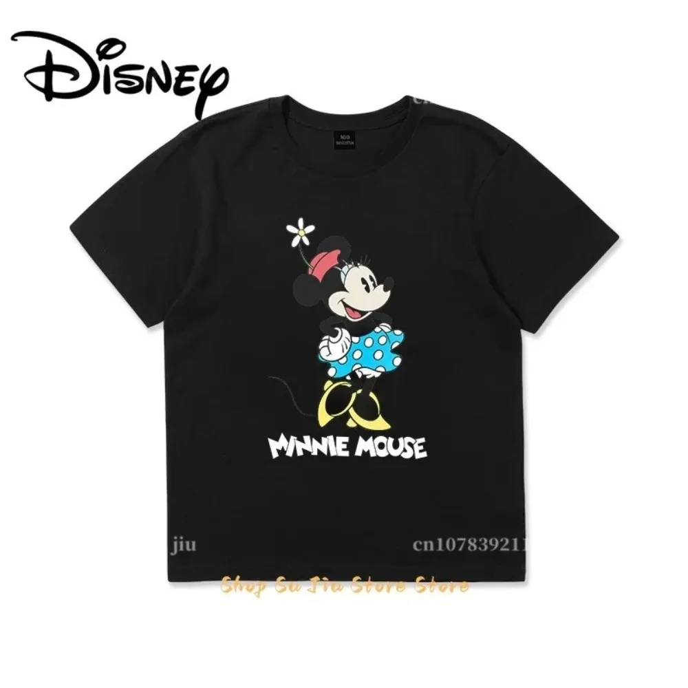 Mickey Mouse 3-14 Year Boys Girls T-Shirt Cute Cartoon High Quality Short Sleeve 2024 Summer Children's Clothing kids clothes