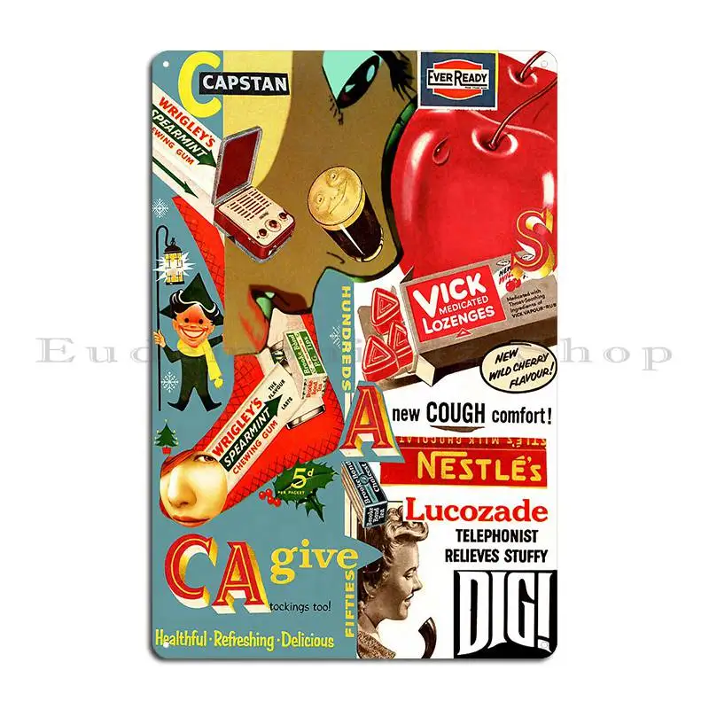 New Cough Comfort Metal Plaque Wall Decor Living Room Bar Designs Cinema Tin Sign Poster