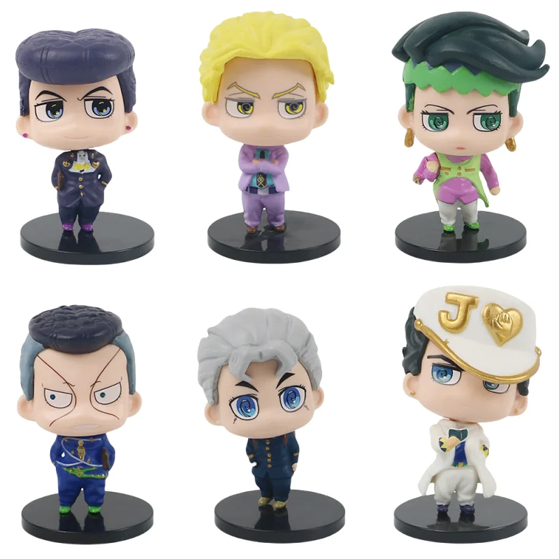 Anime Le Bizzarre Avventure di JoJo Figura Kujo Jotaro Iggy Polnareff Kakyoin Tenmei Action Figure Bambini Ornamenti Regalo Da Collezione