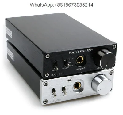 

Цифровой аудиодекодер DAC-X6 HiFi 2,0 DAC вход USB/коаксиальный/оптический выход RCA/усилитель 24 бит/96 кГц 12 В постоянного тока