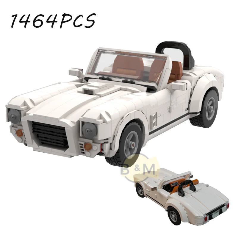 NEW 1464PCS Shelby Cobra 427 car model buiding kit block self-locking bricks toy birthday christmas gift