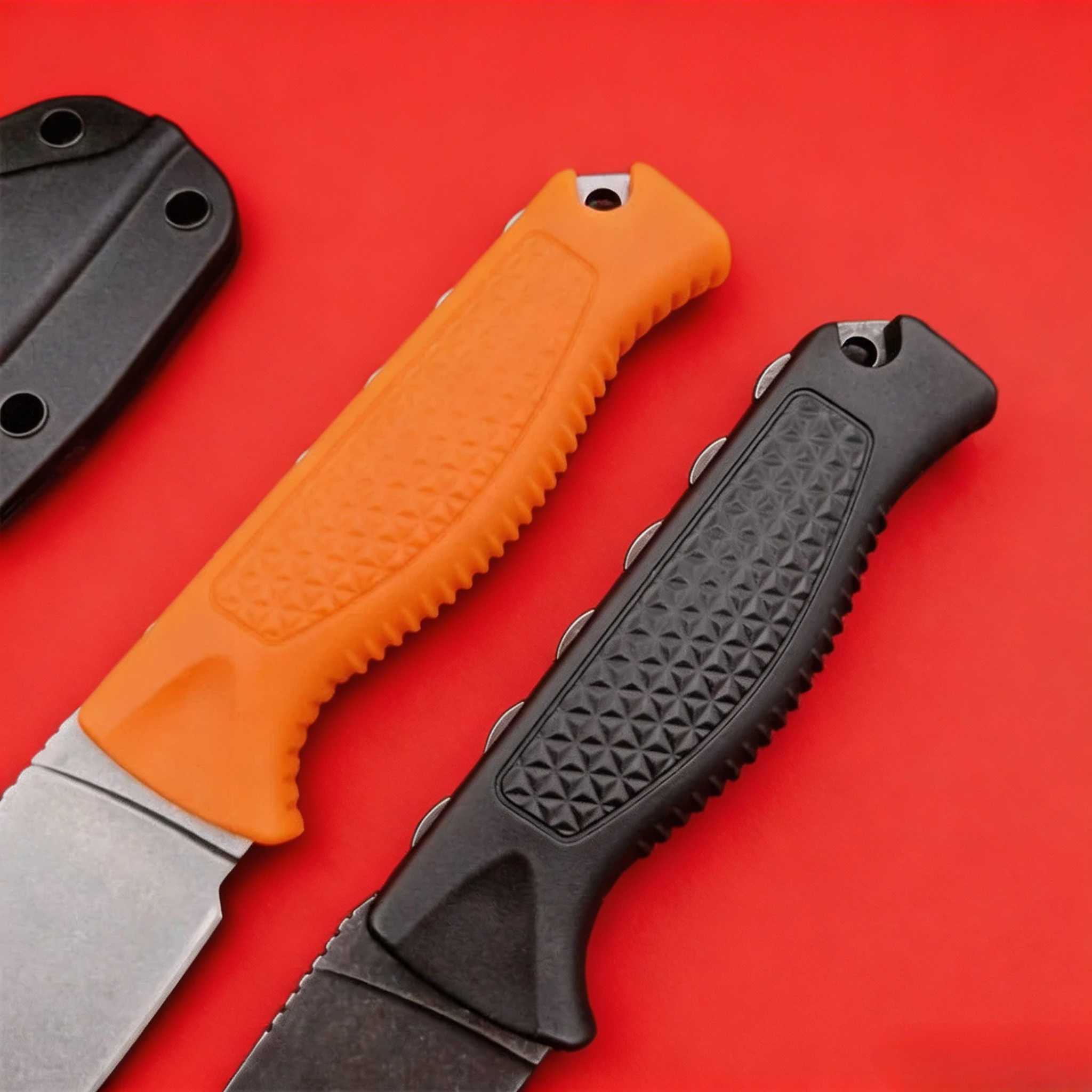 EDC 15006 Fixed Blade Knife, CPM-S30V Blade Nylon Fiber Handle, Outdoor Camping Hiking Cutting Tool with Sheath view 3
