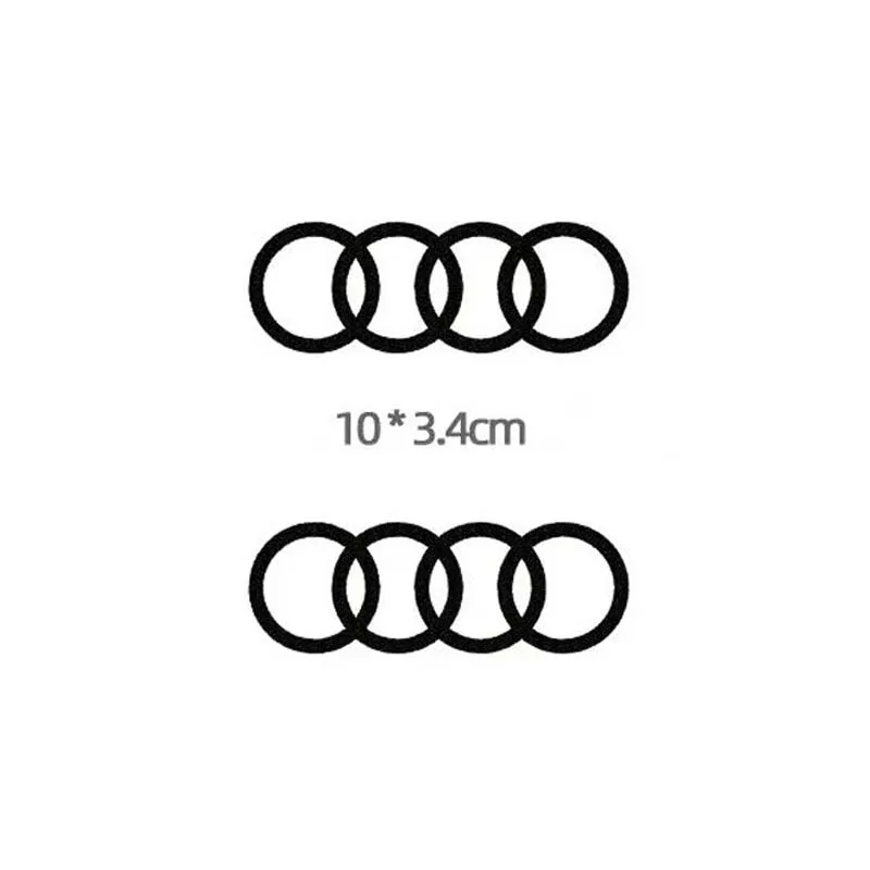 2Pcs Car Rear Window Sticker Side Body Pull Flower Decoration for Audi Q2 Q5 A5 B8 A3 A4 A6 S3 S6 S8 8P C7 RS3 RS4 Accessories