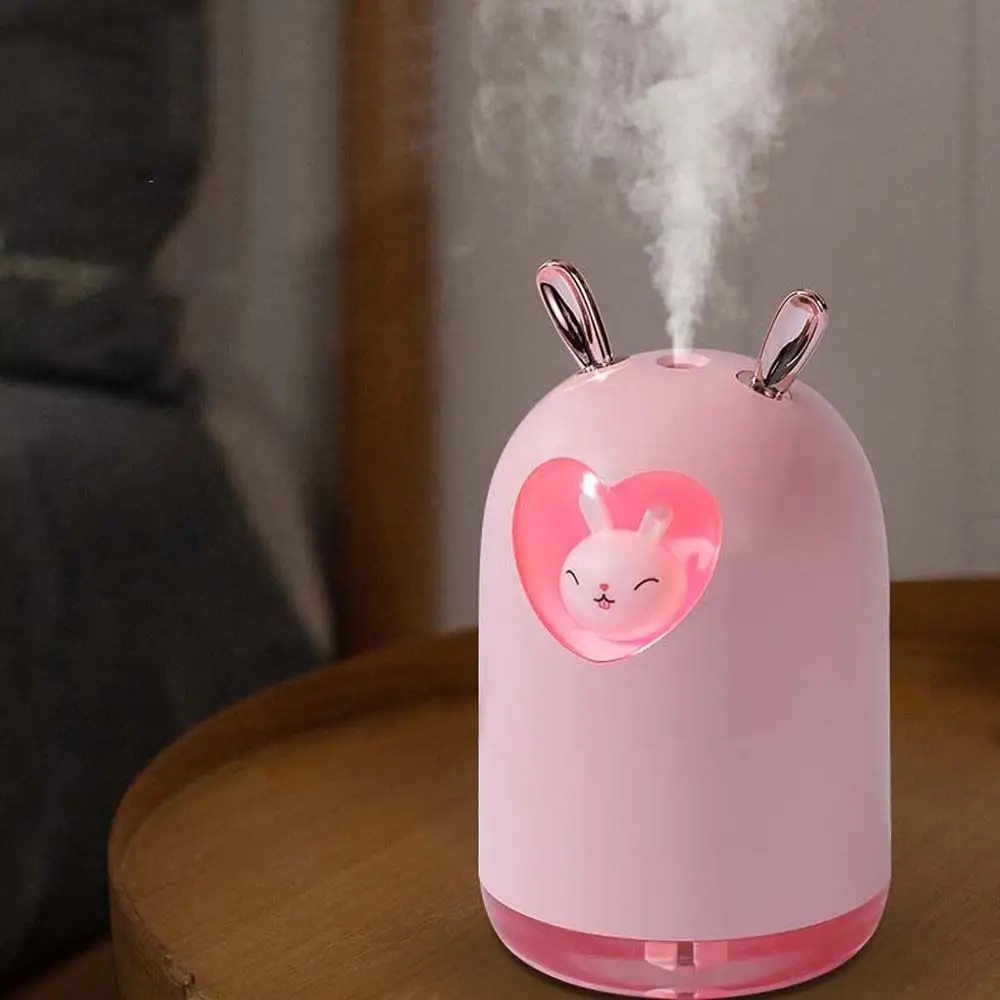 ความชื้น Mist Maker USB Humidificador Sprayer Aroma Diffuser กระต่าย Air Humidifier Car Air Freshener Car Air Humidifier