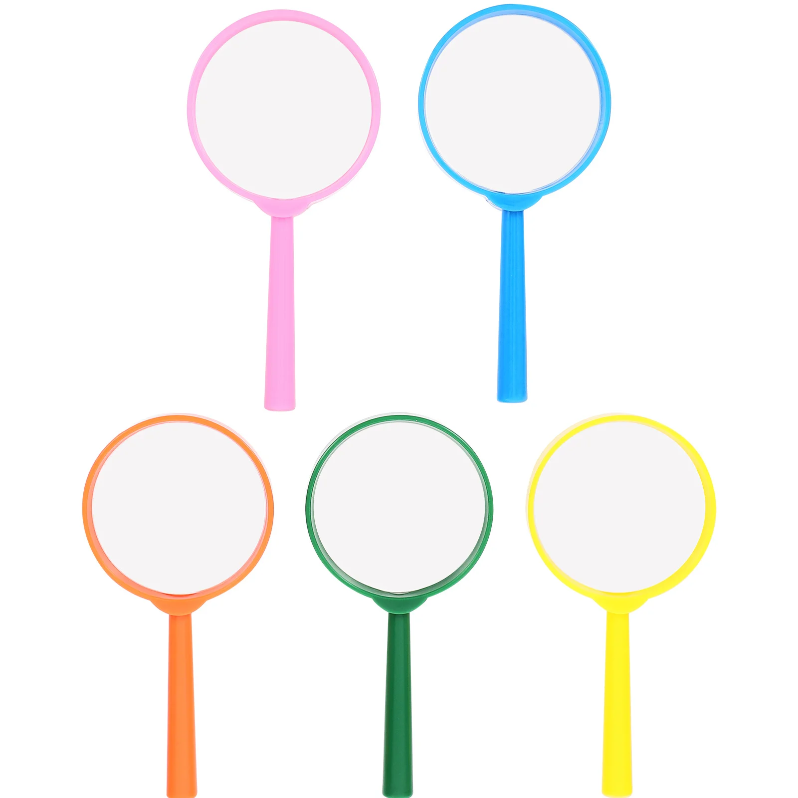

5pcs Children'S Handheld Magnifier 60Mm 3X Plastic Lens Outdoor Nature Observation Tool For Kids Science Exploration Classroom