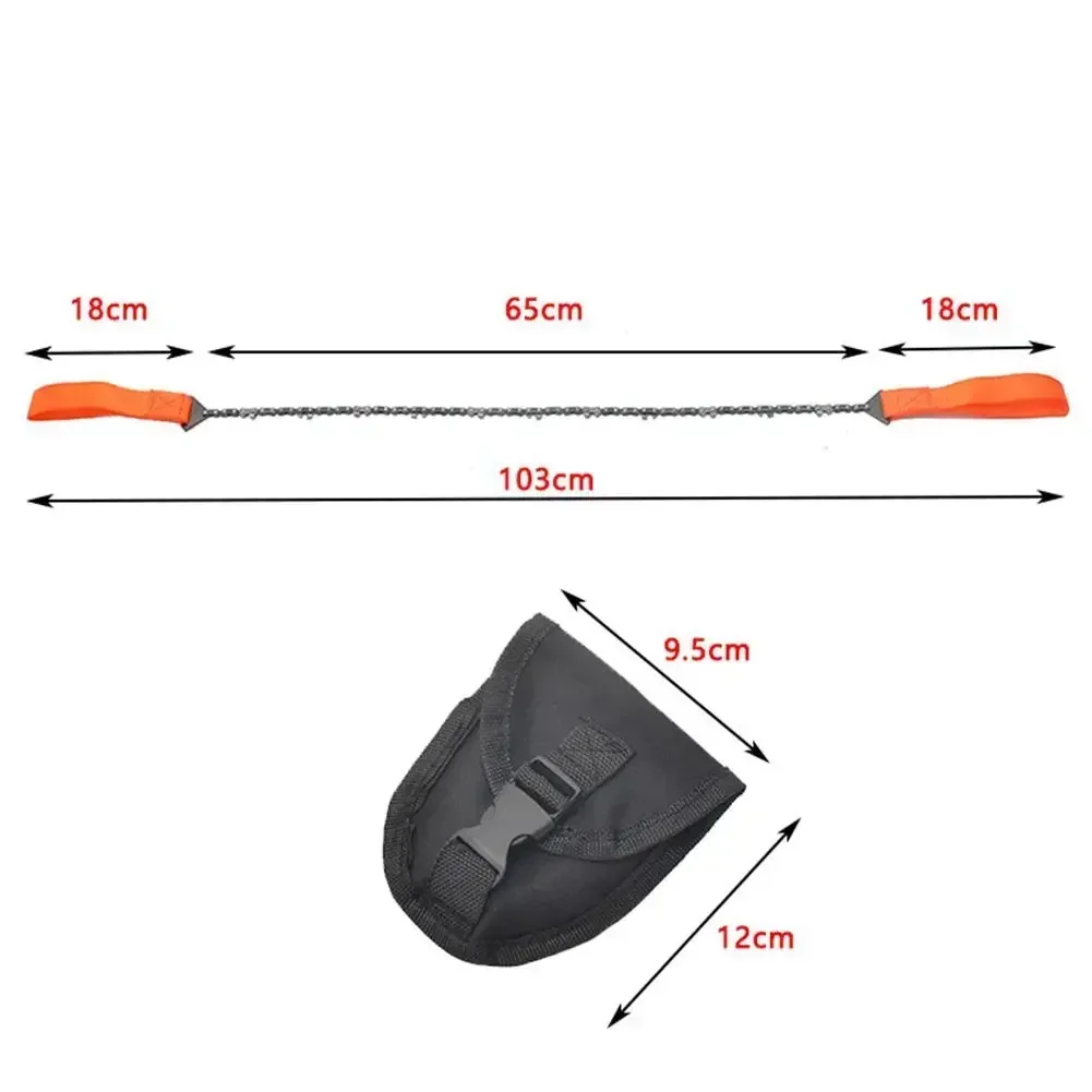 Portable Survival Chain Saw Chainsaws Emergency Camping Hiking Tool Pocket Hand Tool Pouch Outdoor Pocket Chain Saw image 3