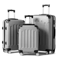 3-Piece Luggage Set Travel Lightweight Suitcases with Rolling Wheels, TSA lock & Hardside Corner, Family Travel Luggages Sets 6