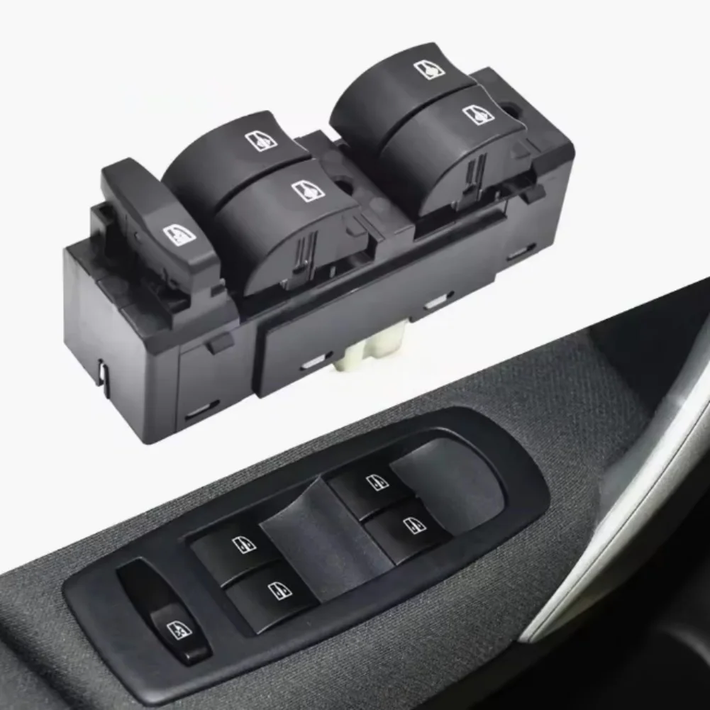 Car Window Regulator Switch 25401-JY40B 25401JY40B For Renault For Koleos 2008-2016 12V Power Supply ABS 12.7cm*3.9cm