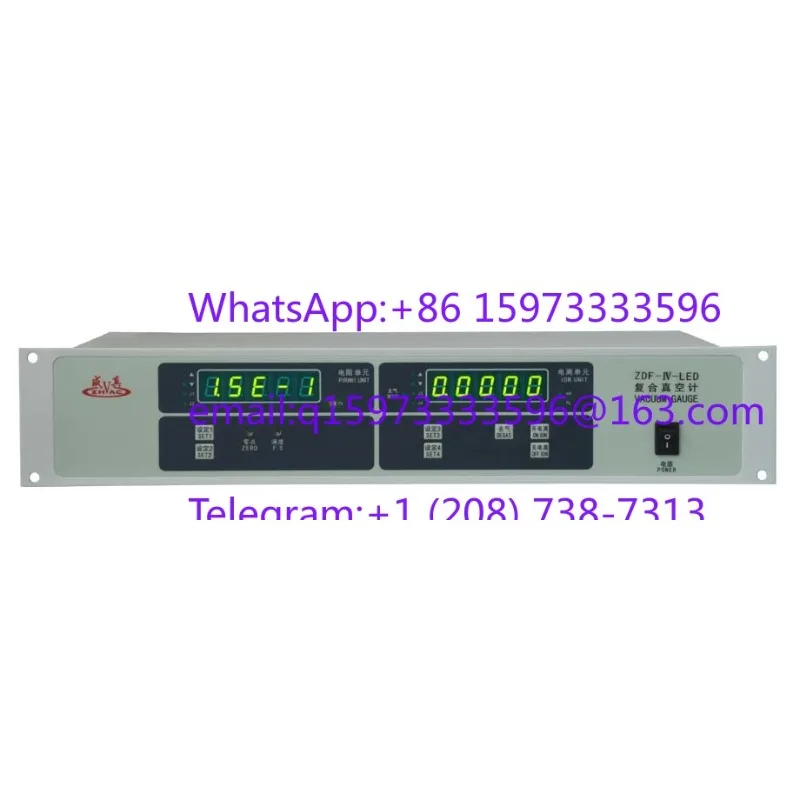Composite vacuum gauge, resistance ionization composite vacuum gauge ZDF-IV-LED Chengdu Zhenghua Chengzhen brand (1 piece)
