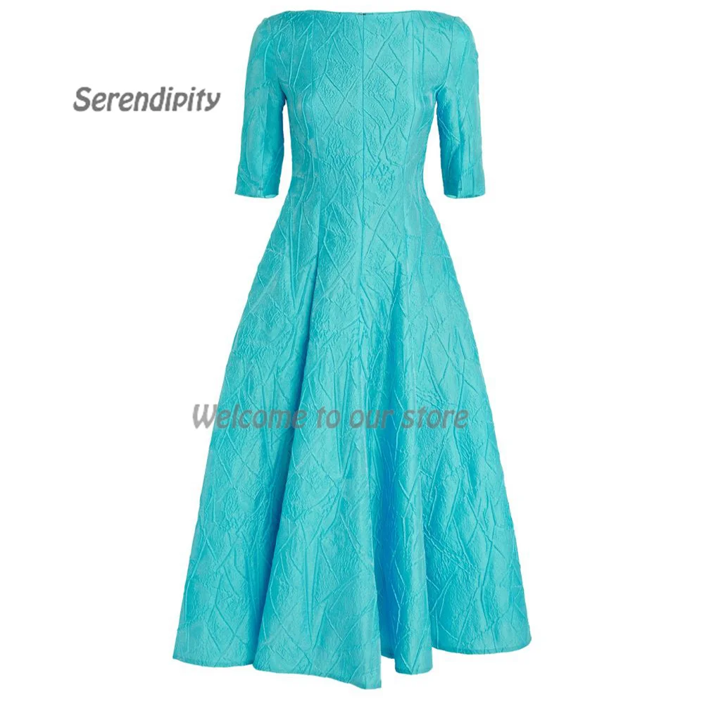 Serendipity Evening Dress فساتين سهرة A-Line Elegant O-Neck Ankle-Length Long Cocktail Party Prom Gown For Sexy Women 2024