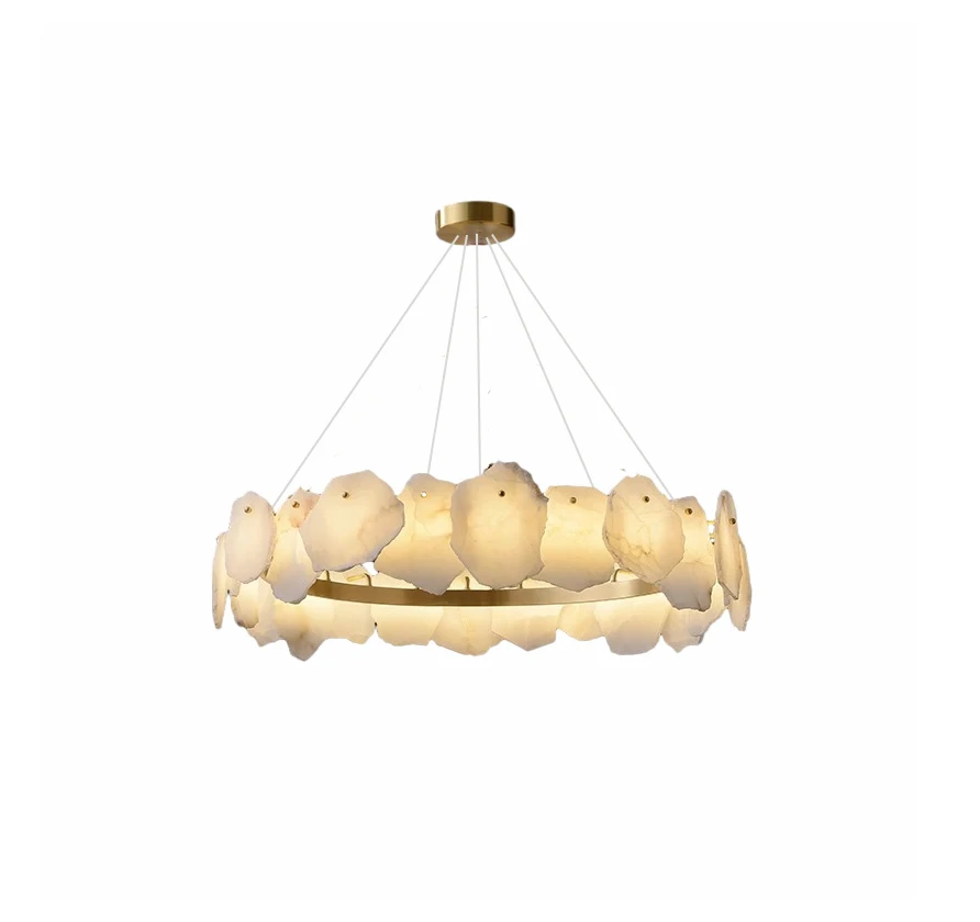 Imagem -03 - Série Marble Lâmpadas Penduradas para Sala de Jante Dourado Prateado Preto Lustre Luz Pingente Suspensão Luminária Nova Tendência 2024