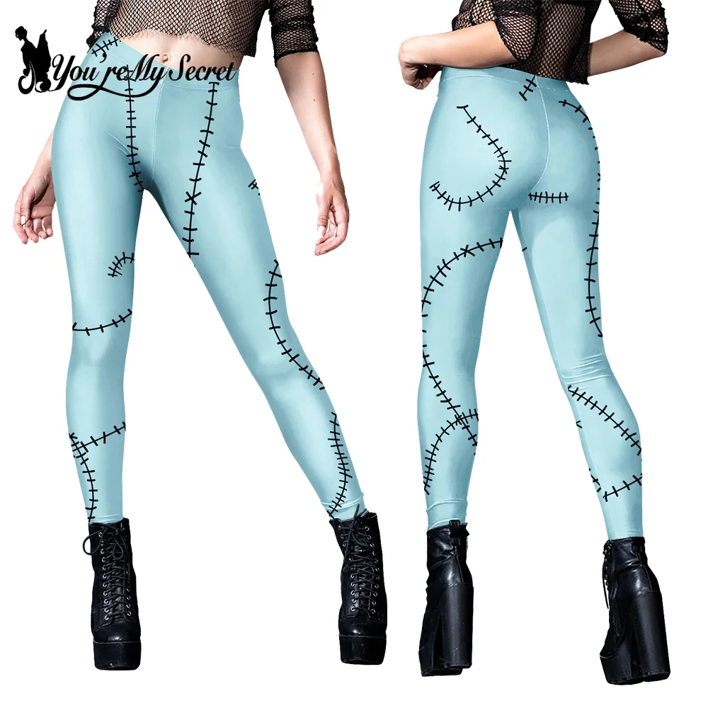 [You\'re My Secret] Women Sexy Girl Sally Leggings Fitness Tights Trousers Halloween Party Horro Zombie Carnival Bottom Female