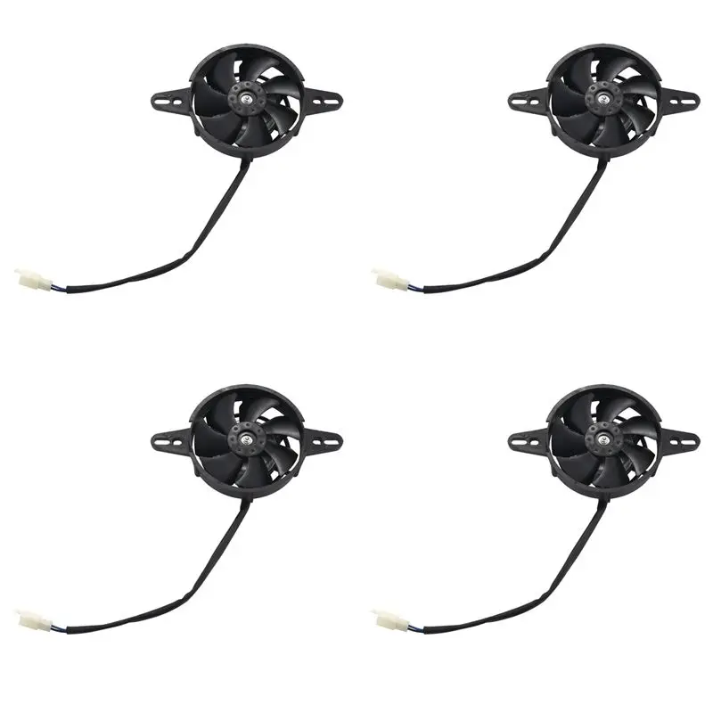 

Prominent 4X Oil Cooler Water Cooler New Electric Radiator Cooling Fan For Chinese Atv Quad Go Kart Buggy 150Cc 200Cc 250Cc