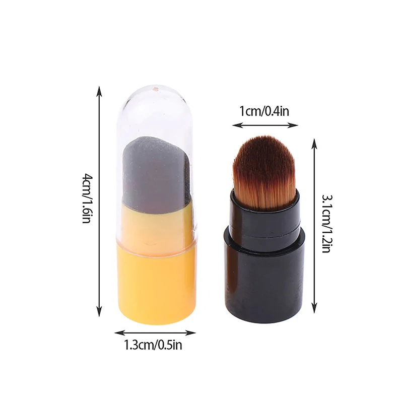 Silicone Lip Brush Angled Concealer Makeup Brush Tool Portable Round Head Like Fingertips Q Soft Lipstick Brush Concealer Brush