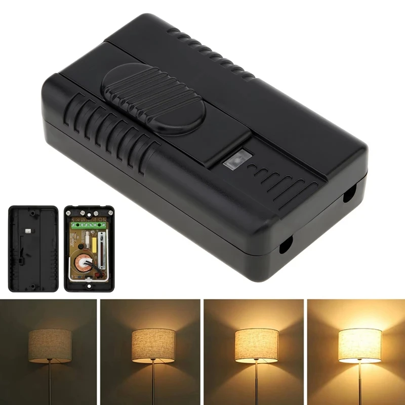 Foot Dimmer Switch Full Range Inline Slide Control Switch for Floor Light LED Lamp Incandescent Bulb 100V-120V EU-Plug-A32R
