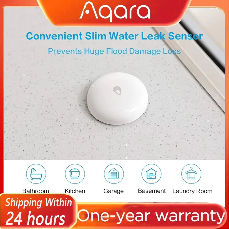 

Original Aqara Water Immersing Sensor IP67 Zigbee Flood Water Leak Sensor Detector Alarm Security Soaking Sensor