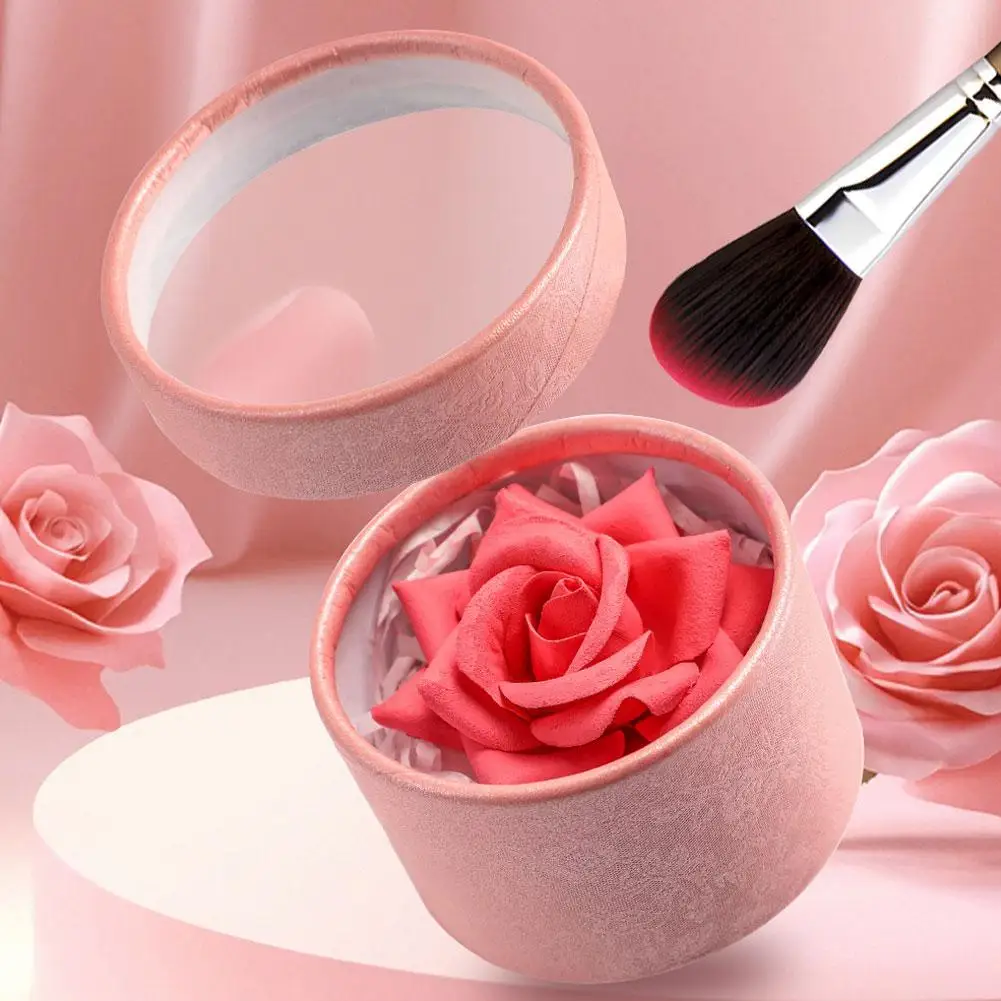 Fard petalo di rosa Trucco naturale schiarente guancia Evidenziatore opaco impermeabile a lunga durata Fard luccicante Regalo per il trucco