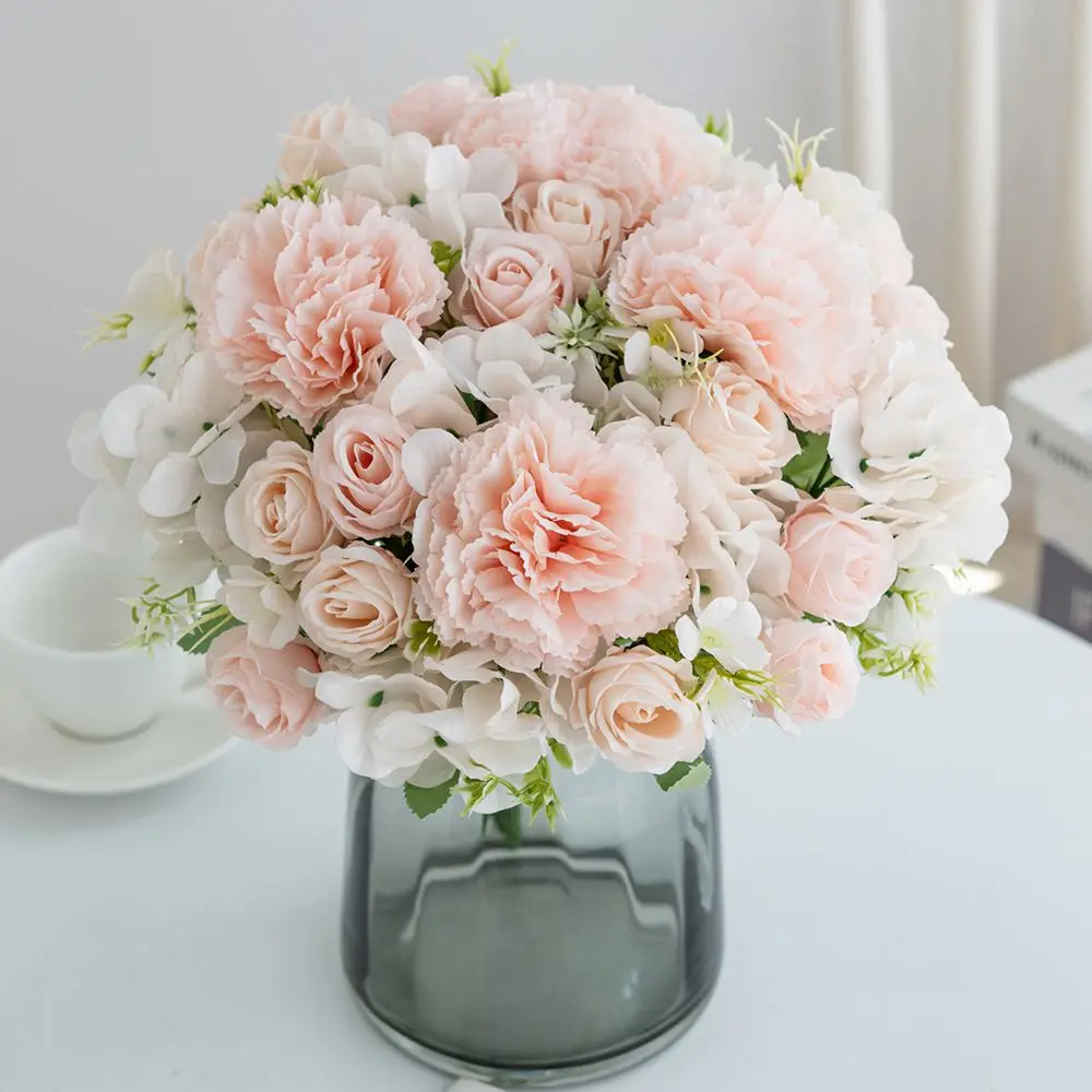 6 Stück künstliche Blumen für Festivals, Hochzeiten, Brautsträuße, Kränze, für Zuhause, Zimmer, Tisch, handgefertigte Dekoration, für den Außenbereich, Garten, DIY, Geschenkzubehör – Detail 3