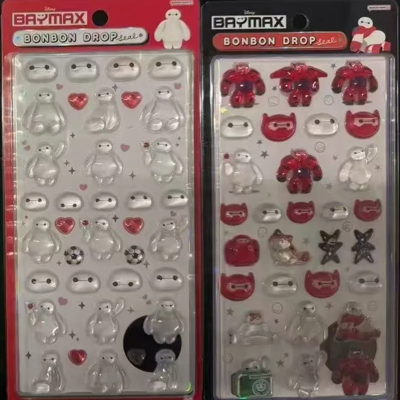 

Объемные 3D-наклейки Disney Big Hero 6 Baymax, милые мультяшные пузырьковые стикеры для чехлов телефонов, ежедневников, планировщиков, скрапбукинга и декора