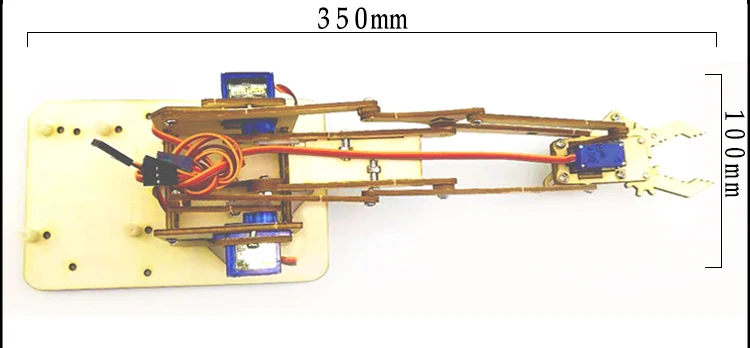 Robot Arm Plank 4 DOF Robot manipolatore artiglio SG90 MG90S Robot per UNO Board giocattoli programmabili kit fai da te Splicing timone regali