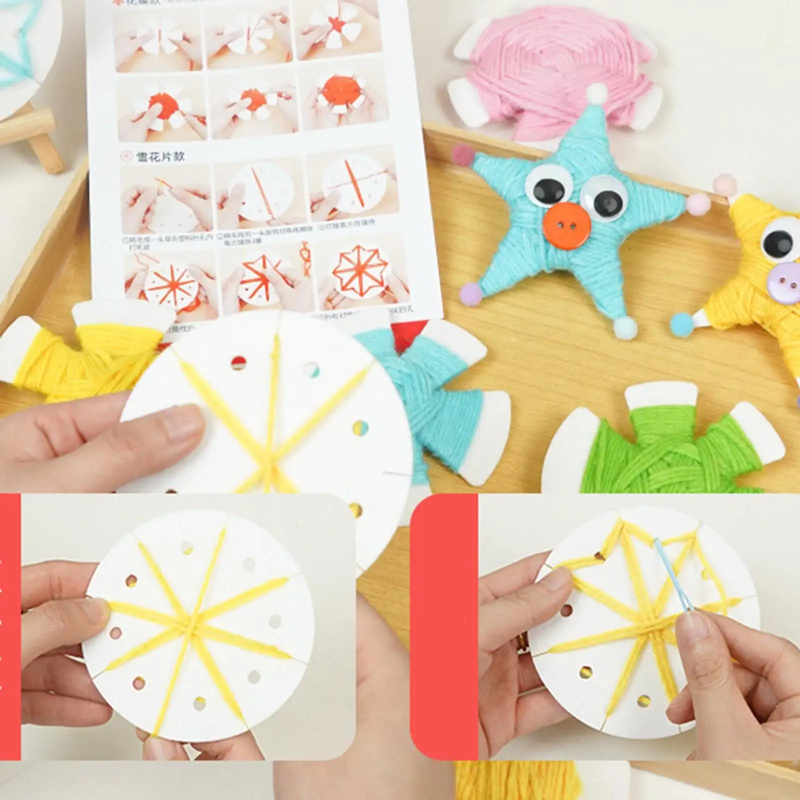 15 peças educação precoce brinquedo pré-escolar rosqueamento brinquedo laço bordado