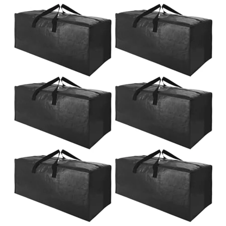 

Extra Large Moving Bags with Strong Zippers and Carrying Handles Heavy Duty Storage Tote for Space Saving Moving Storage Fold F