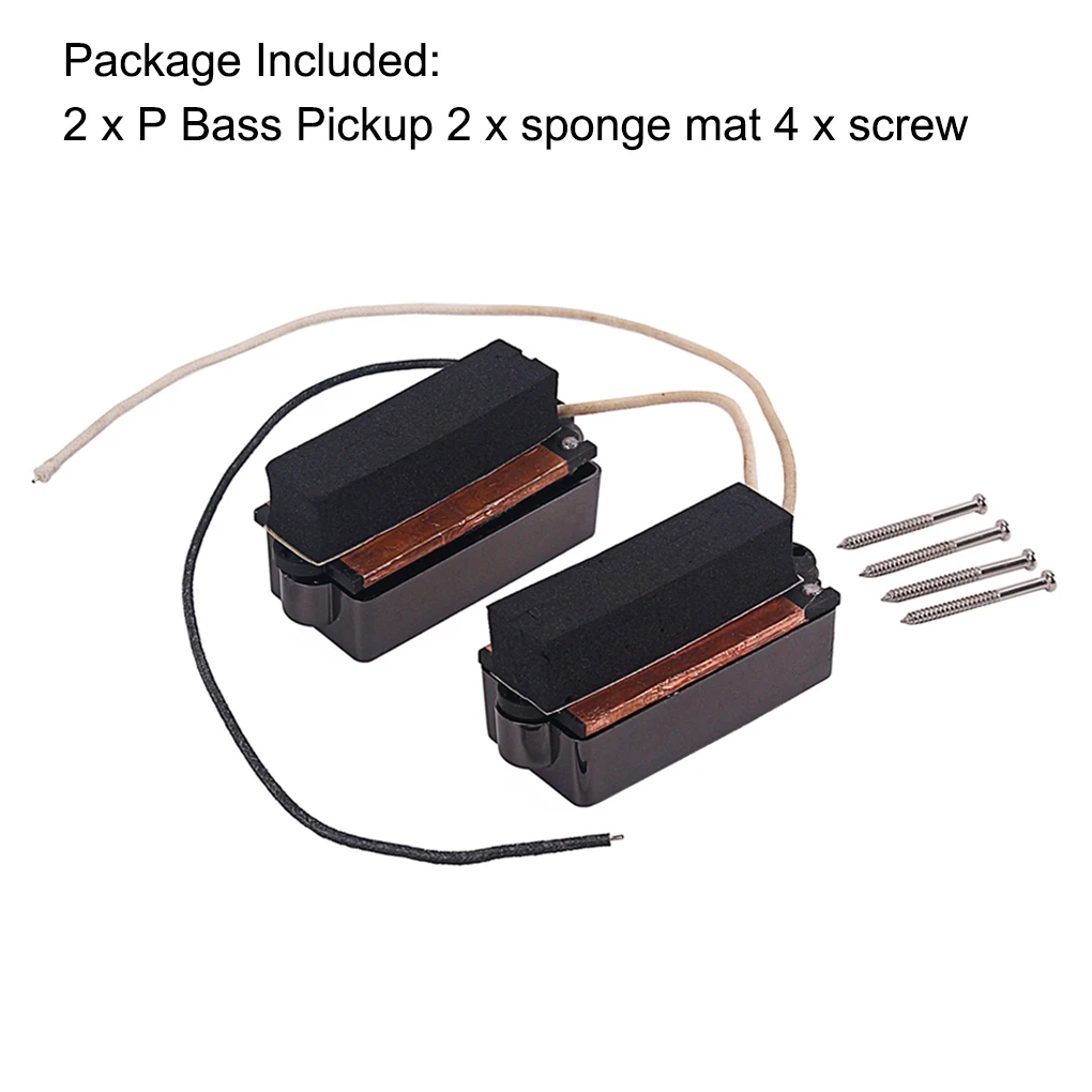 2 Pieces P-Bass Pickups Bass Guitar Instrument Replacement Parts Accessories