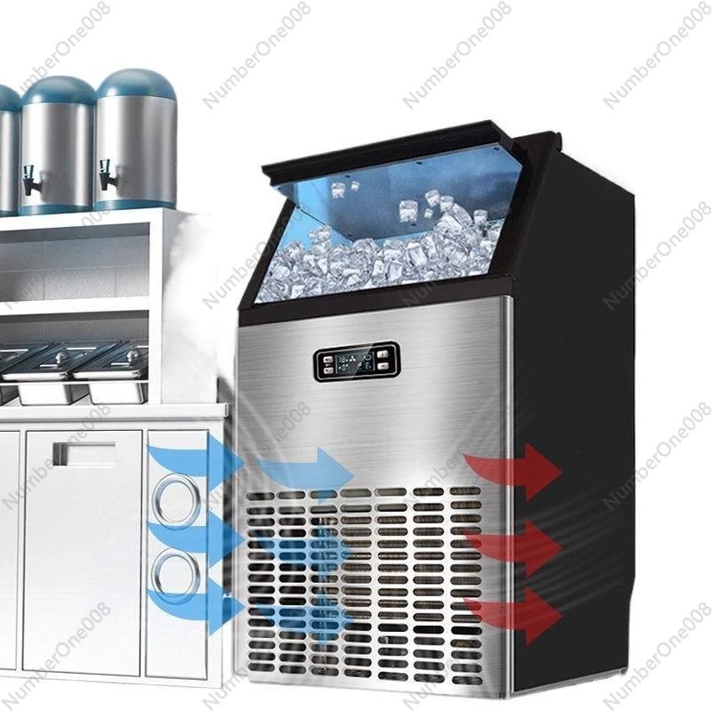 

Commercial Ice Maker Machine 40KG 70KG 80KG Per Day, Automatic Cube Ice Maker for Milk Tea Shop Bar Restaurant