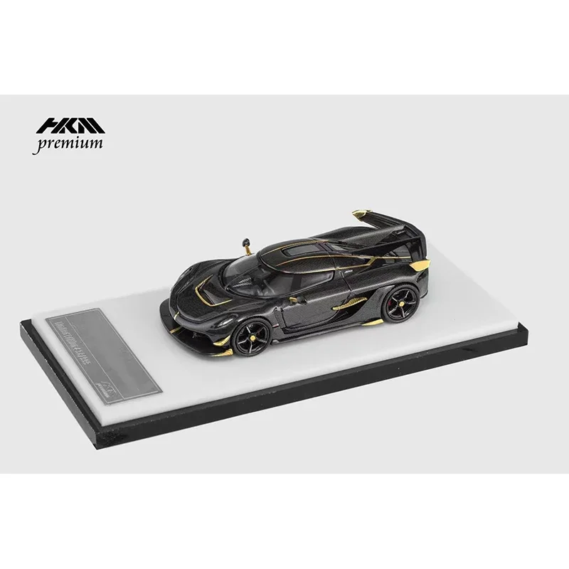 In Stock HKM 1:64 Jesko Attack Premium Glacier Silver Blue Carbon Gold Diecast Diorama Car Model Collection Miniature Toys