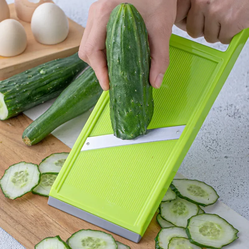 1Pc Multi-Purpose Home Kitchen Tool Manual Vegetable Slicer Stainless Steel Portable Kitchen Shredder Potato Cabbage Cutter