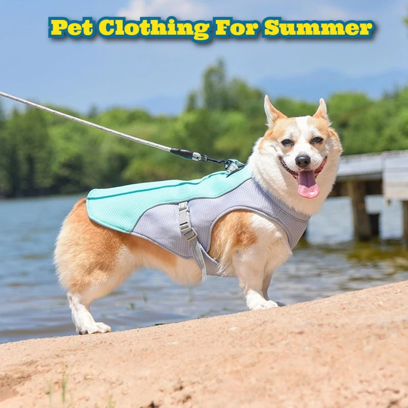

Summer Cooling Vest Small Dogs Breathable Thin Dog Clothes Puppy Outfit UV Protection Lightweight Pet Apparel Comfortable Wear