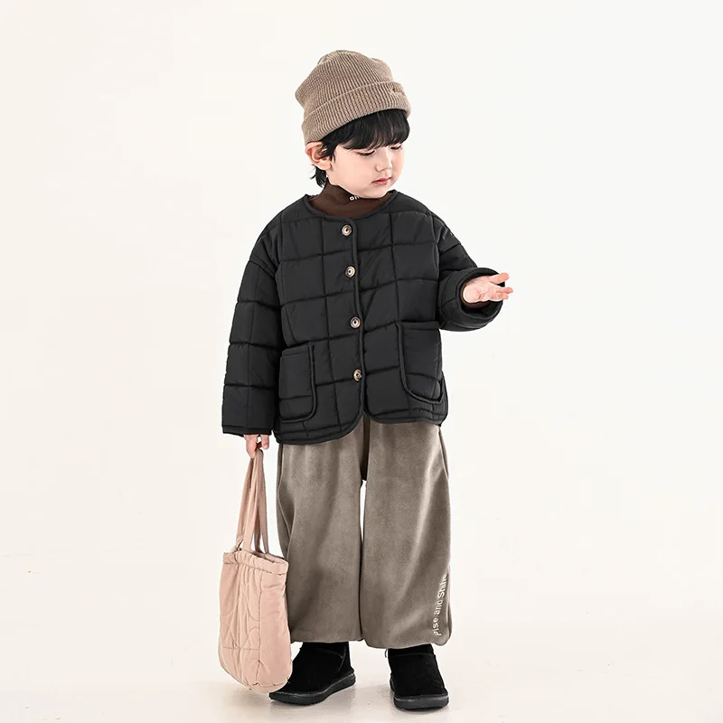 Children's Clothing Boys' Cotton Jacket Children's Winter Clothing New Style Quilted Cotton Warm Jacket