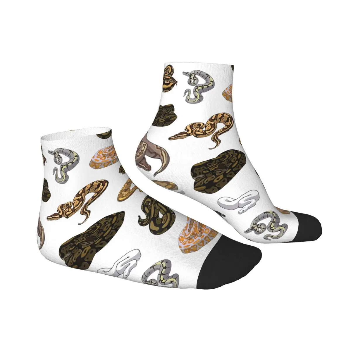 جوارب على شكل ثعبان من Ball Python Morph جوارب هاراجوكو فائقة النعومة لجميع المواسم إكسسوارات جوارب لعيد الميلاد للرجال والنساء