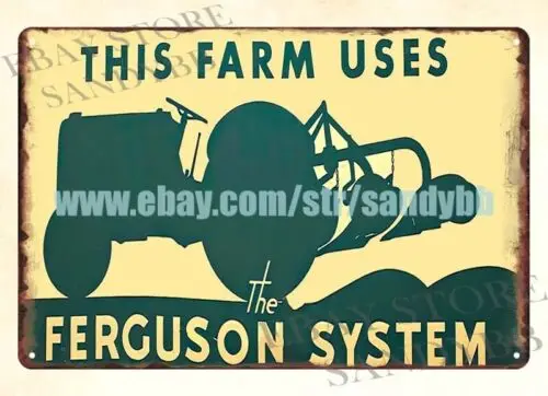 FERGUSON SYSTEM FARM EQUIPMENT TRACTOR metal tin sign cute home decor