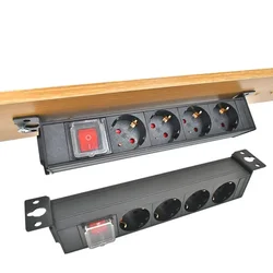 Table Desktop socket Electrical Socket For Meeting PDU Power strip 1-10 AC EU Socket C14 port connection