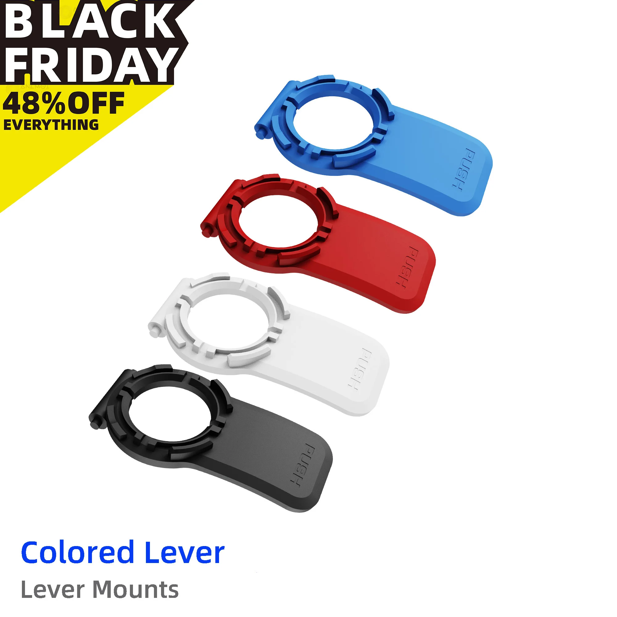 Q**L Mount Lever Mounts Different Colored Levers for Bicycle Motocycle Handlebar Stem Phone Holder