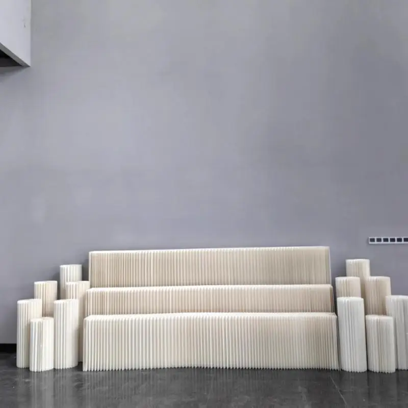 

2- 6pcs Folding Display Paper Stands for Dessert Candy Tables Wedding Stage Backdrops Column Props Showcase Gifts Display Racks