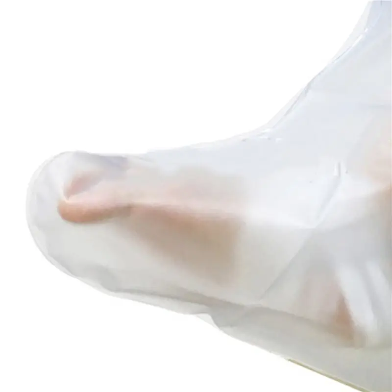 2X حقيبة الأطراف المصنوعة من السيليكون الناعم القابل لإعادة الاستخدام للساقين والقدمين وغطاء مقاوم للماء للقدم #5