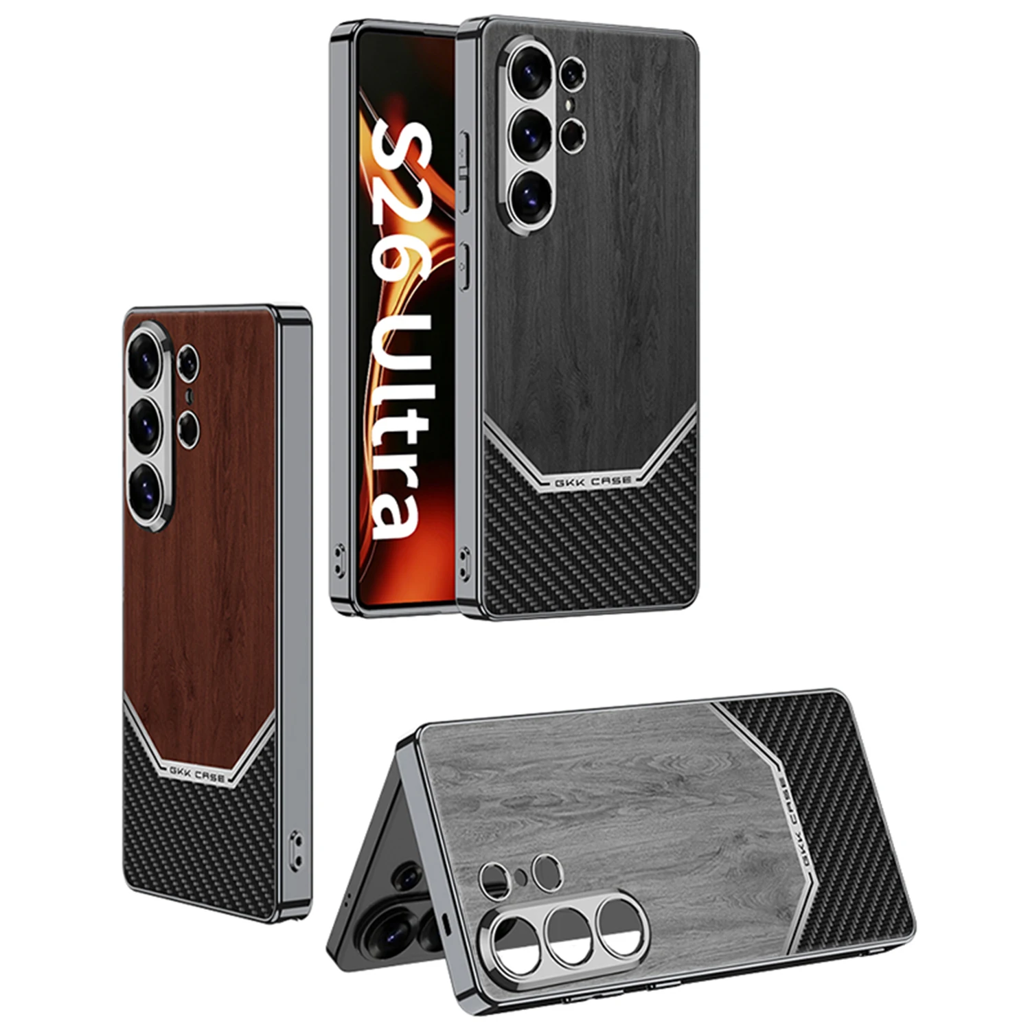 

Чехол для Samsung Galaxy S26 Ultra S26U: ультратонкий, приятный на ощупь, из гальванизированной кожи, мягкий силиконовый, противоударный, аксессуар