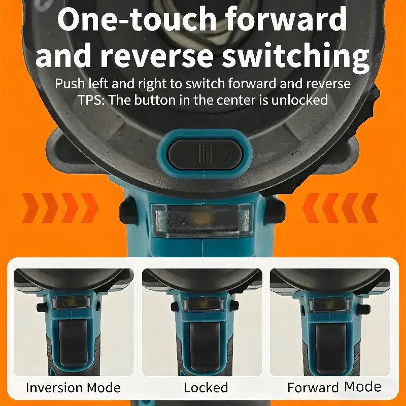 Makita DTW700 18V Brushless Cordless Impact Wrench Makita 6.0Ah Li-ion Battery High Torque Power Tool Kit Electric Spanner