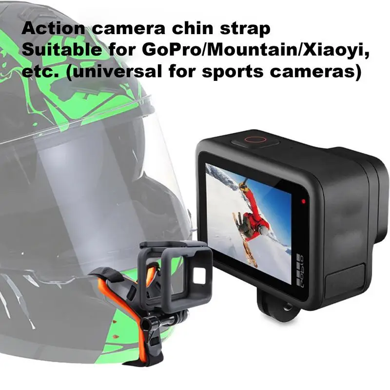 Correa de barbilla para cámara de ciclismo, soporte multifuncional para teléfono, accesorios para Cámara de Acción