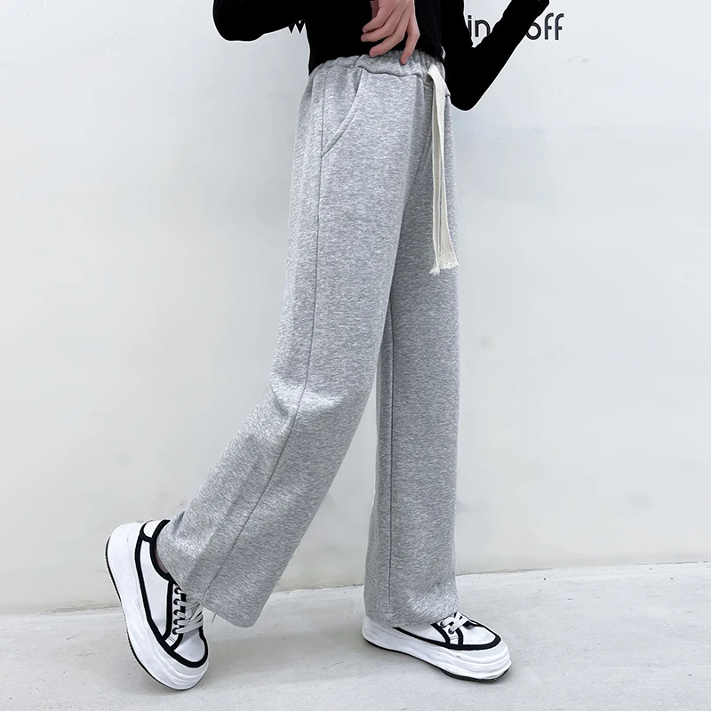 

Cotton Children's Pants 2022 New Factory Hot Sale Girls Wide Leg Pants Spring Autumn Outdoor Sports Pants Boys Long Pants Cheap