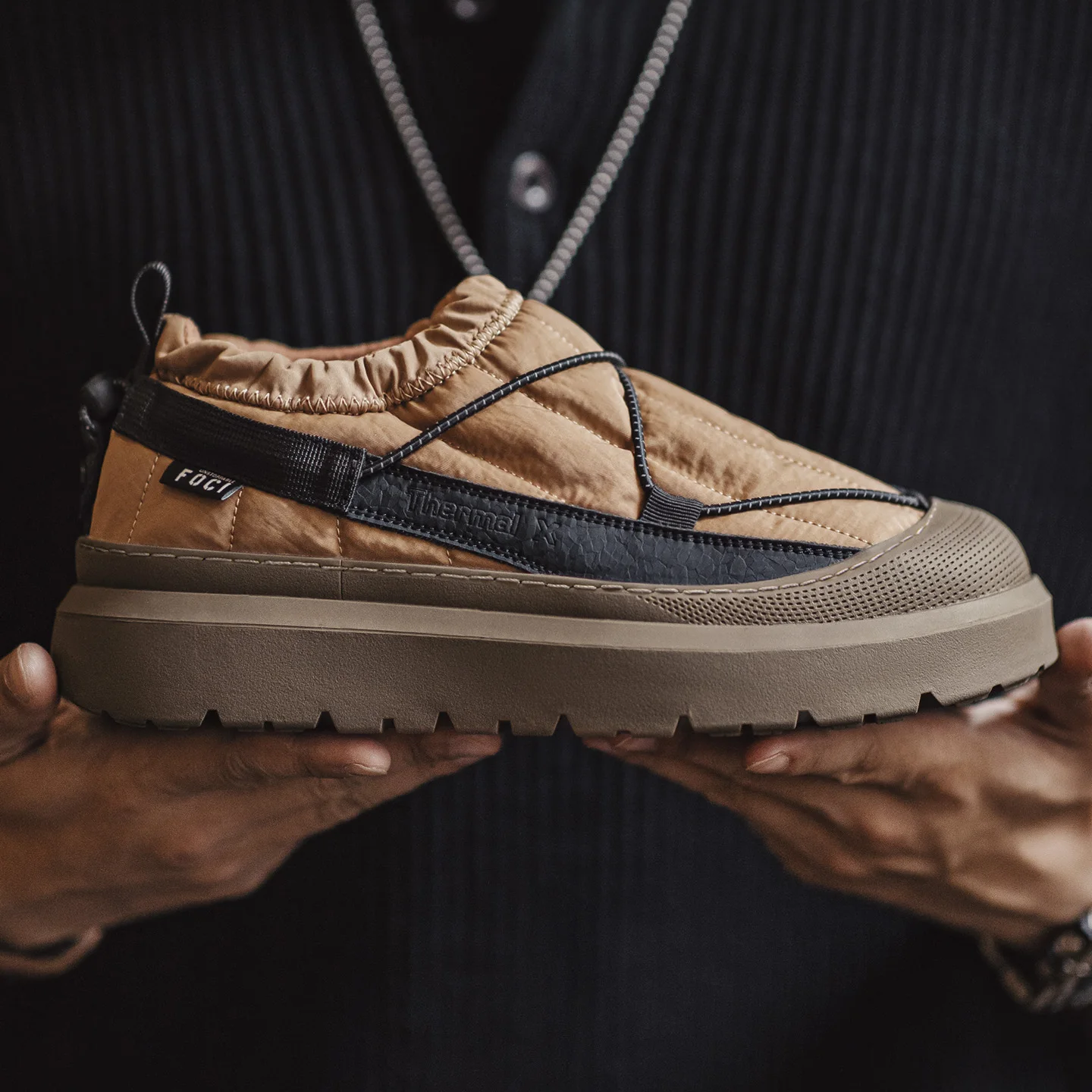 

Maden Casual Men's Fleece Lining Snow Low Top Boots Non-Slip Thick Sole Shoes Winter Warm Waterproof Outdoor Camp Hiking Shoes