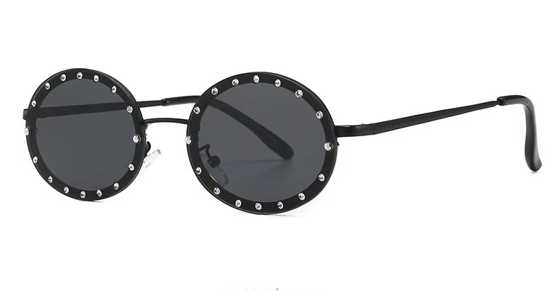 46127 Luxus-Sonnenbrille mit Diamantrahmen, Damenmode, kleine Größe, ovaler Sonnenschutz, Vintage-Schutz, UV400 – Detail 8