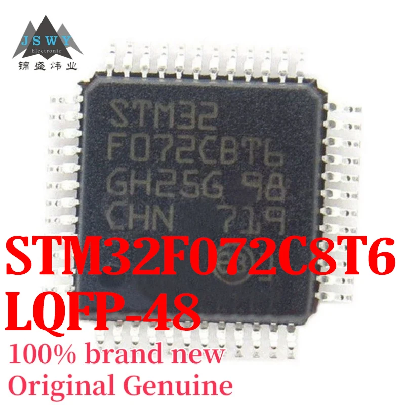 

(10/50 pieces) STM32F072C8T6 F072C8T6 LQFP-48 32-bit Microcontroller Chip, Brand New Original, Free Shipping